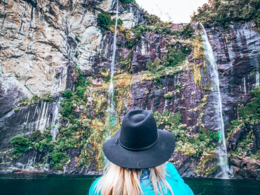 Neuseeland Milford Sound Wasserfall