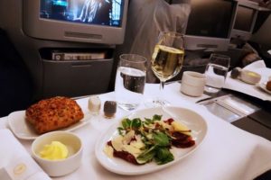 business class essen vorspeise